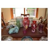Colored Glass vases