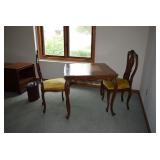 Vintage Checker Table with chairs 