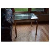 glass end table 