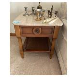 Marble Top End Table 