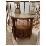 Marble Top round end table 