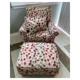 Accent chair with ottoman 
