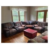 Leather Sectional 