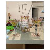 Martini Glasses and Pitcher