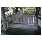 White Porch swing