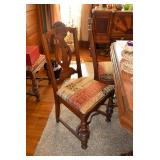Vintage dining room table with 4 chairs