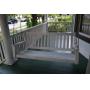 White Porch swing