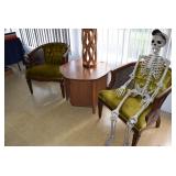 Mid Century accent chairs and table