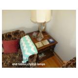 End Tables, Crystal Lamps