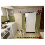 Storage Cabinet and Appliances 