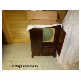 Vintage Console TV