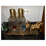 drink dispenser with glass holder