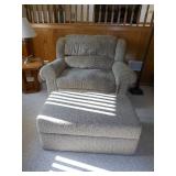 arm chair with ottoman