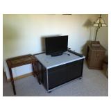 tv and end table