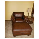 arm chair and ottoman