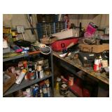 garage items and tools