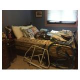 mattresses with pillows and comforters