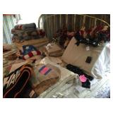 pillows and blankets