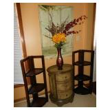 small side tables and shelves 