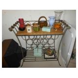 bar cart and wine rack