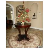 accent table and plant 