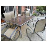 patio table and chairs