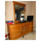 dresser and mirror
