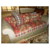 sofa and throw pillows 
