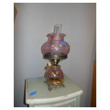 pink glass lamp 