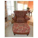 arm chair and ottoman