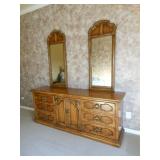 dresser and two mirrors