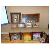 picture frame and doll house 