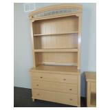 dresser with shelves 