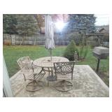 patio table and chiars