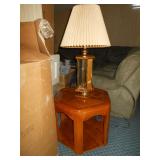 side table and lamp 