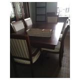 Dining table and six Chairs