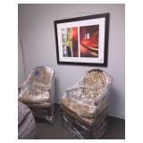 reupholstered vintage chairs