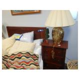 headboard night stand lamp