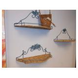 wicker shelves 