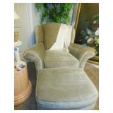 chair with matching ottoman 