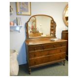 dresser with mirror