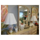 lamps and dresser 