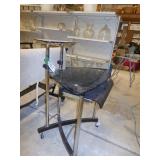 glass top desk