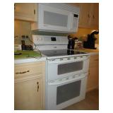 double oven and microwave 