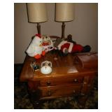 night stand and lamps 