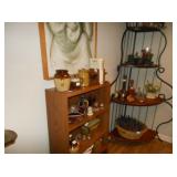 corner curio and bookshelf 