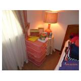 storage bins and lamp 