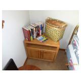 side table and books 