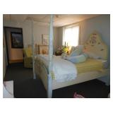 queen size painted bed 