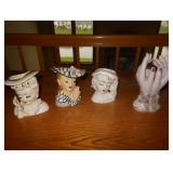 vintage doll heads and hand 